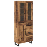 Highboard with Drawer 2 pcs Old Wood Engineered Wood 3415767