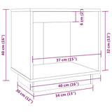 Bedside Cabinets 2 pcs 40x30x40 cm Solid Wood Pine 813336