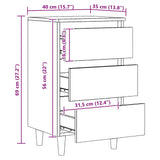 Bedside Cabinet Artisan Oak 40x35x69 cm Engineered Wood 856422
