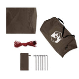 Camping Tarp Brown 462x306x211 cm Waterproof 4009610