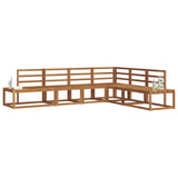 Outdoor Sofa Set 6 Piece Natural Solid Acacia Wood 3366957