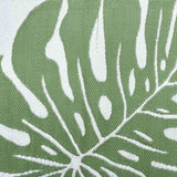 Outdoor Rug Leaf ARAKIL Green and White 400 x 300 cm 42003534