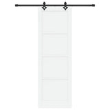 Sliding Door Manual White and black 78 x 232 cm 3333503