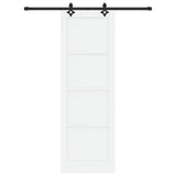Sliding Door Manual White and black 78 x 232 cm 3333503