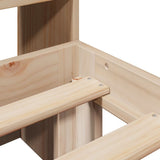 Bookcase Bed without Mattress 160x200cm Solid Wood Pine 3322566