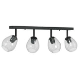 Ceiling Spotlight Black 70 x 13 x 26 cm Glass and metal 42001221