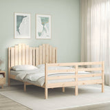 Bed Frame without Mattress 140x200 cm Solid Wood 3194181