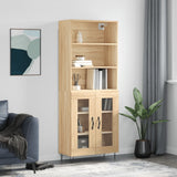 Highboard Sonoma Oak 69.5x34x180 cm Engineered Wood 3189312