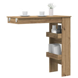 ZNTS Wall Bar Table Artisan Oak 102x45x103.5 cm Engineered Wood 856861