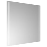 LED Bathroom Mirror Transparent 60 x 60 cm Tempered Glass 42045790