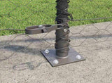Welded Wire Fence with Concrete Base 50 x 1 m 3353696