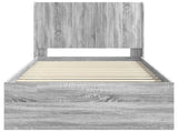 Bed Frame with Storage and Headboard Grey Sonoma 90 x 200 cm 3413898