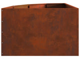 Corner Planter Rusty 60 x 60 x 50 cm Weathering steel 883667