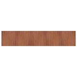 Rug Rectangular Brown100x1000 cm Bamboo 376968