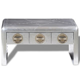 Aviator Coffee Table 3 Drawers Vintage Aircraft Airman Style 242119