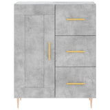 Highboard Concrete Grey 69.5x34x180 cm Engineered Wood 3199997