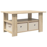 Coffee Table Sonoma Oak 77 x 55 x 42 cm Engineered Wood 8000414