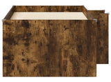 Kids'High Bed Frame 2 pcs Smoked Oak 163 x 101.1 x 68.5 cm 3422575