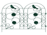 Garden Fence 5 pcs Green Steel 42021371