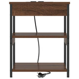 Bedside Cabinet 2 pcs Brown Oak 41 x 31 x 51 cm Engineered Wood 859544