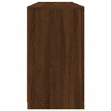 Sideboard with LED Lights Brown Oak 163x37x67 cm 3209099