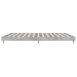 Bed Frame without Mattress Concrete Grey 200x200 cm 832217