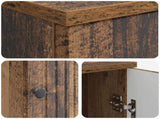 Desk with Shelf Old Wood 142.5 x 50 x 75 cm Engineered Wood 3414583