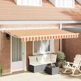 Retractable Awning Multicolour 400 x 200 cm Polyester and Metal 3329830