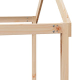High Sleeper Bed without Mattress 75x190 cm Small Single Solid Wood Pine 3282141