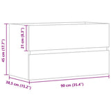 Sink Cabinet Artisian Oak 90x38.5x45 cm Engineered Wood 856250