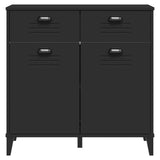 Sideboard VIKEN Black 80x40x80 cm Engineered Wood 374936