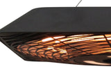 2000W Electric Hanging Patio Heater Ceiling Mounted Halogen Heating Indoor Outdoor with Remote T3398P322174
