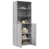 Highboard Grey Sonoma 70x42.5x185 cm Engineered Wood 3281376