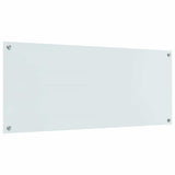 Kitchen Backsplash White 120 x 50 cm Tempered Glass 42001290