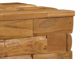 Storage Stool Brown 40 x 40 x 45 cm Solid Teak Wood 42015923
