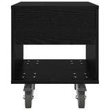 Bedside Table 2 pcs Black Oak 40.5 x 40 x 48 cm Engineered Wood 891059
