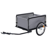 Bike Trailer Grey and Orange 65 kg 92591