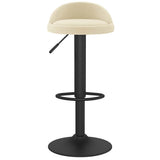 Bar Stool Cream Velvet 333589