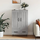 Highboard Grey Sonoma 69.5x31x115 cm Engineered Wood 830322
