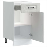 Kitchen Base Cabinet Kalmar Concrete Grey Engineered Wood 853471