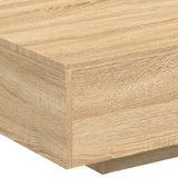 Coffee Table with LED Lights Sonoma Oak 85x55x31 cm 836611
