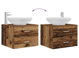 Bathroom Furniture Set 3 pcs Old Wood 49.5 x 44.5 x 65 cm 3405897