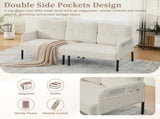 GOMYWAY Oversized Loveseat, Modern & Plush Double-seater Sofa, Corduroy Upholstered Couch, Cozy W2678P422283