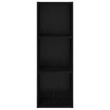 TV Cabinet Set Black Oak 37 x 37 x 107 cm Engineered Wood 875083