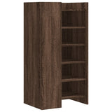 Shoe Cabinet Brown Oak 52x37.5x100 cm Engineered Wood 848450