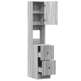 Kitchen Cabinet Grey Sonoma 35x50x180 cm Engineered Wood 840763