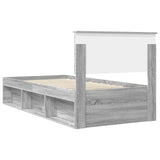 Bed Frame Grey Sonoma 75 x 190 cm Engineered wood 3407945