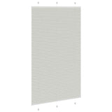 Pleated Blind Light Grey 120x200 cm Fabric Width 119.4 cm Polyester 4015368