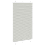 ZNTS Pleated Blind Light Grey 120x200 cm Fabric Width 119.4 cm Polyester 4015368