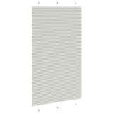 ZNTS Pleated Blind Light Grey 120x200 cm Fabric Width 119.4 cm Polyester 4015368